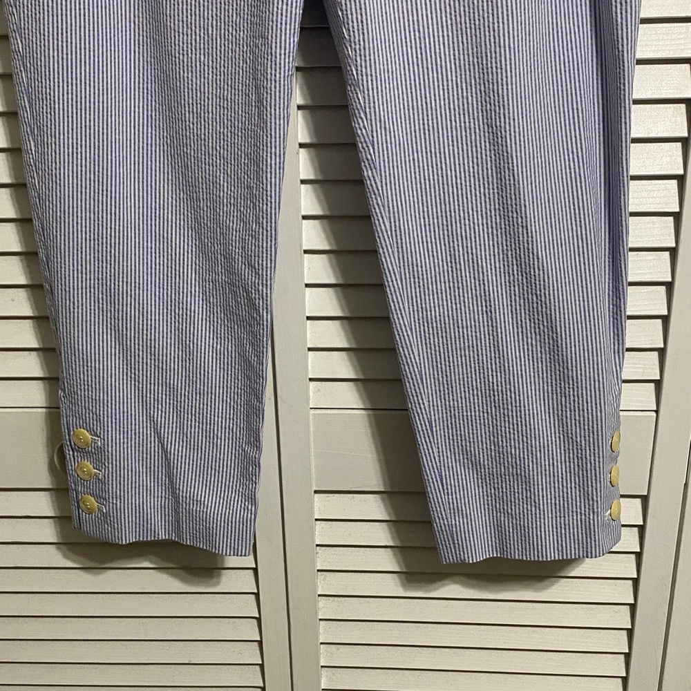 Talbots Seersucker Perfect Crop
Pants. - Picture 5 of 10
